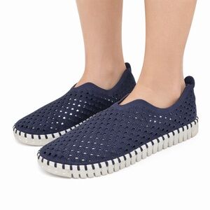 Isle Jacobsen Tulip Size 41 Blue Cloud Platform Sneakers US 10.5 Comfort